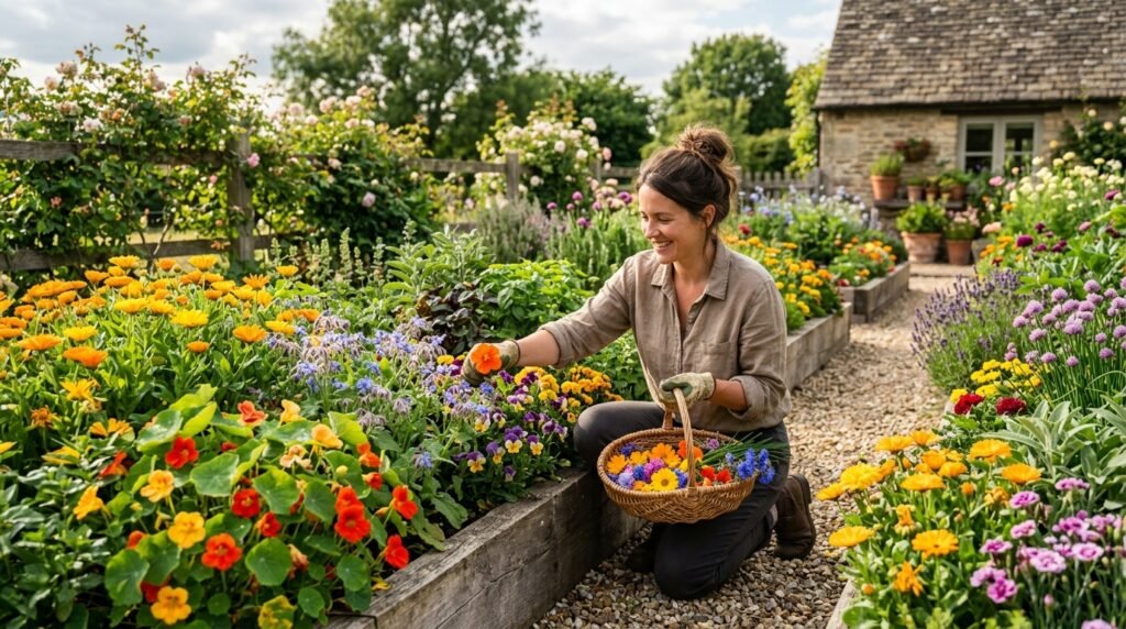 25 Flower Garden Ideas That Will Brighten Your Yard Edible Flower Garden image 202607051141