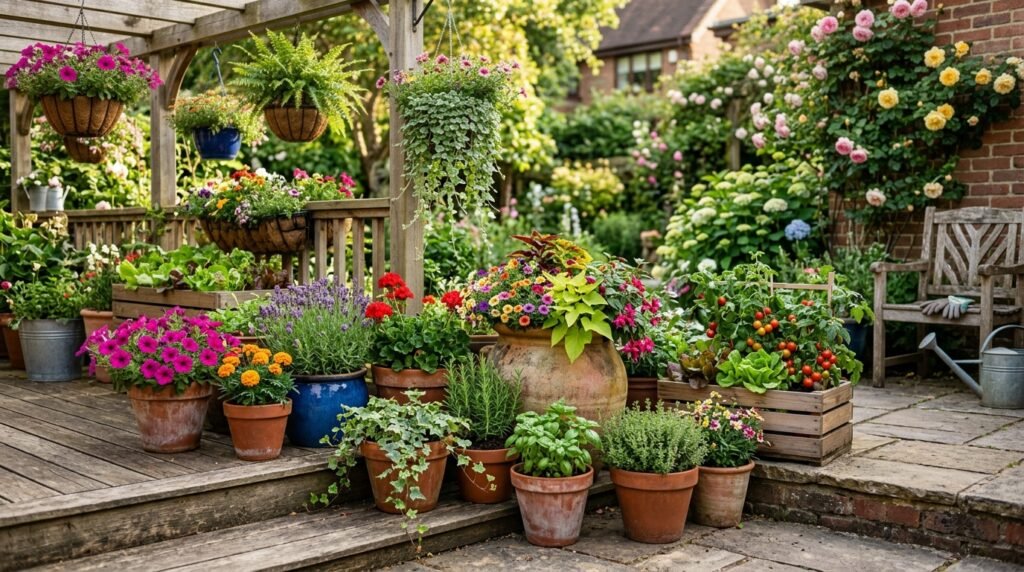 25 Flower Garden Ideas That Will Brighten Your Yard Generate container gardens image 202607051128