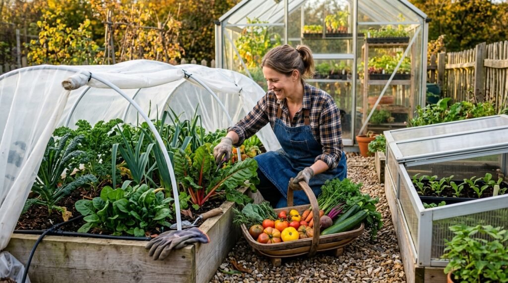 How to Grow a Thriving Vegetable Garden at Home 2026 Harvesting extending garden season 202607051153