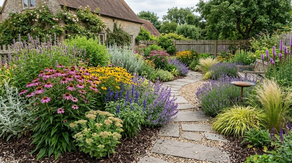 25 Flower Garden Ideas That Will Brighten Your Yard Low Maintenance Perennial Garden 202607051135