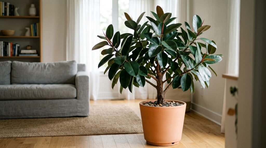 25 Indoor Plants That Will Instantly Brighten Your Home Rubber Tree Ficus Robusta image 202607051209
