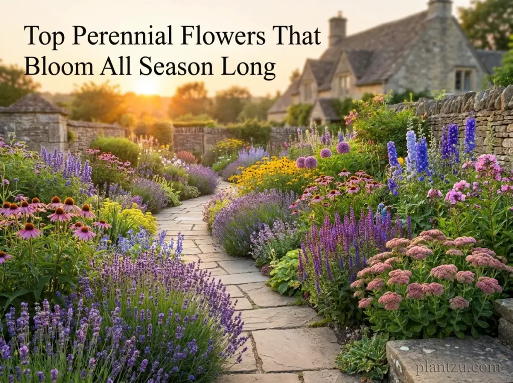 Perennial garden border stone path 202605302155