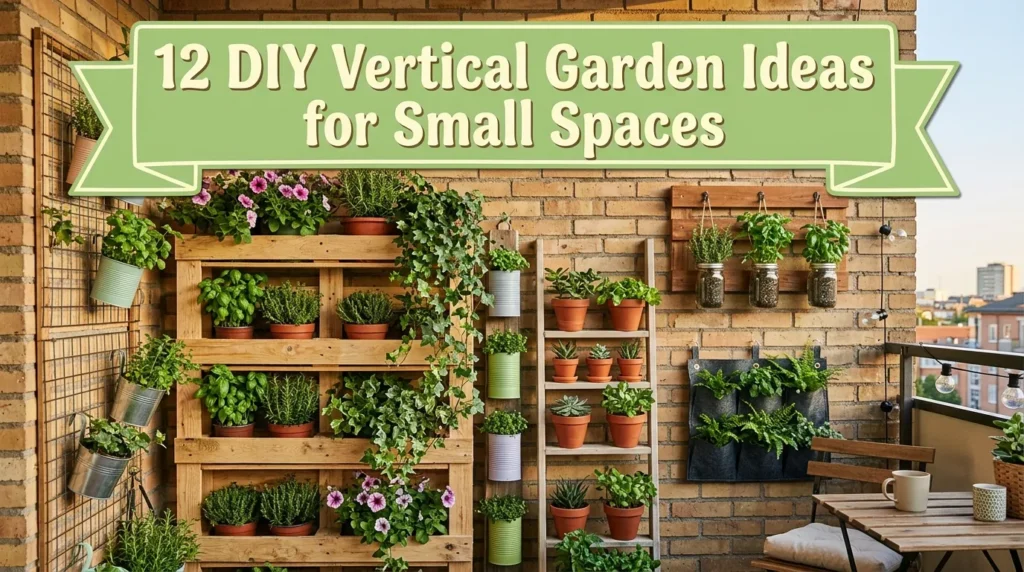 12 DIY Vertical Garden Ideas for Small Spaces