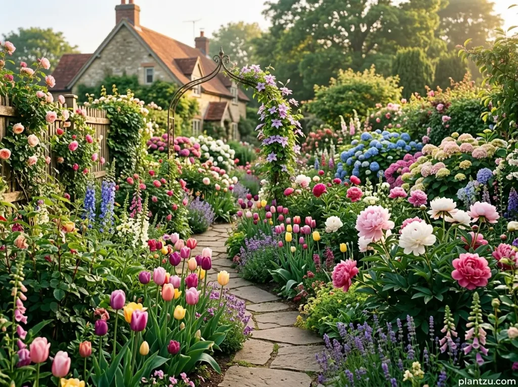 Colorful flower garden at home 202606030859