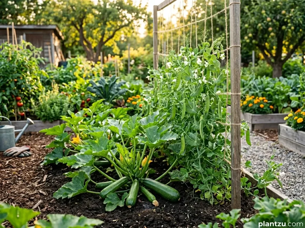 Fresh vegetables growing in garden 202606030916