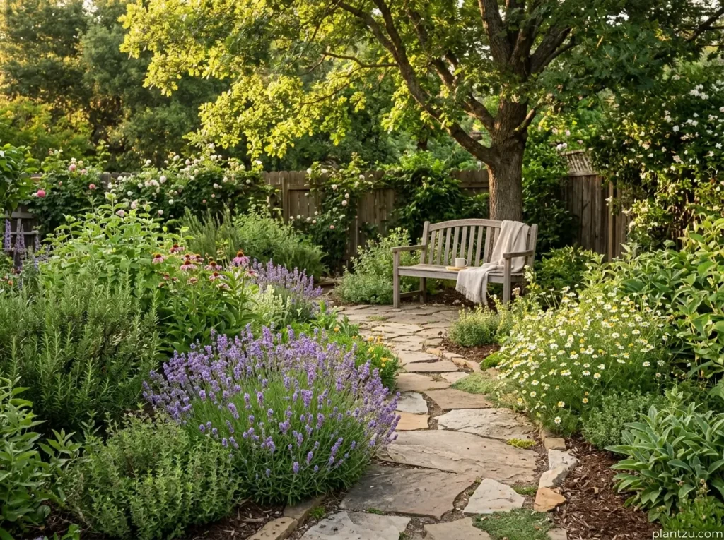 Healing garden with herbs and 202606061237