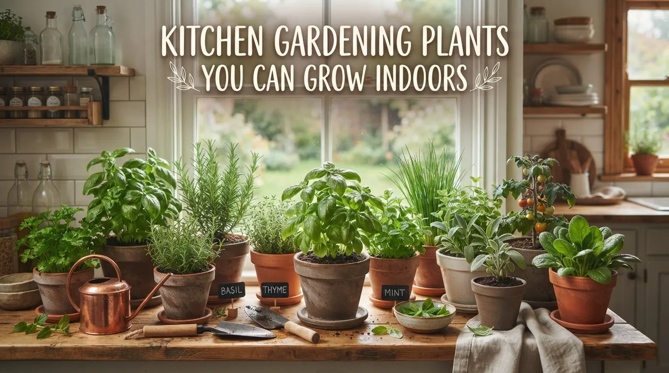 Kitchen Gardening Plants You Can Grow Indoors