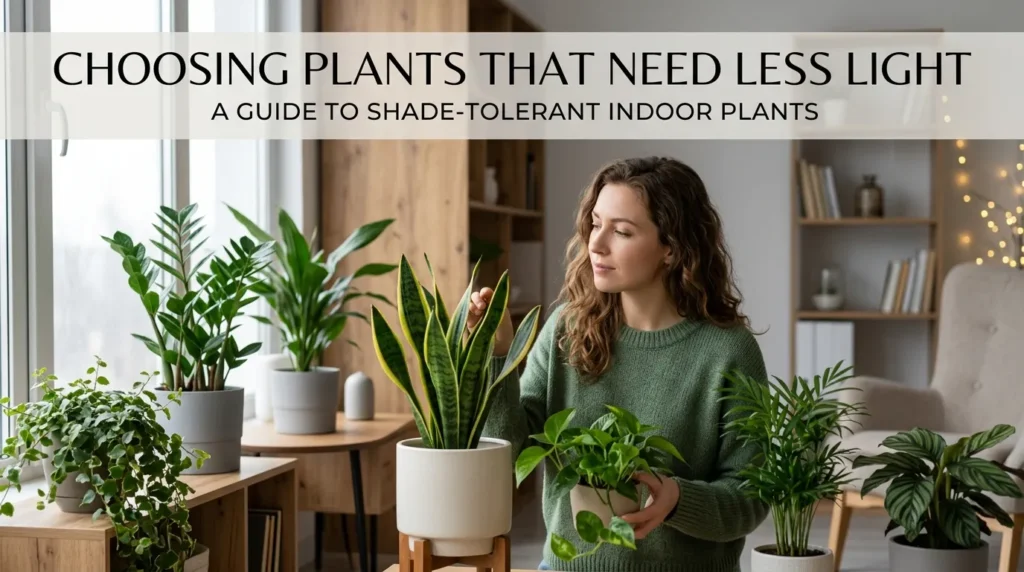 Choosing Plants That Need Less Light