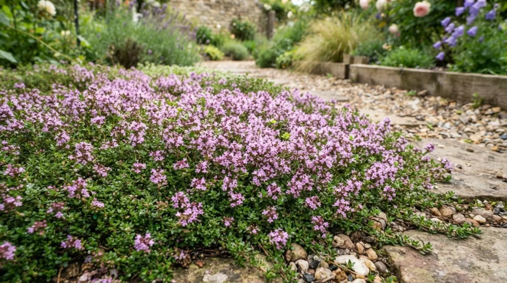 22 Low Maintenance Outdoor Plants That Thrive on Neglect Creeping Thyme
