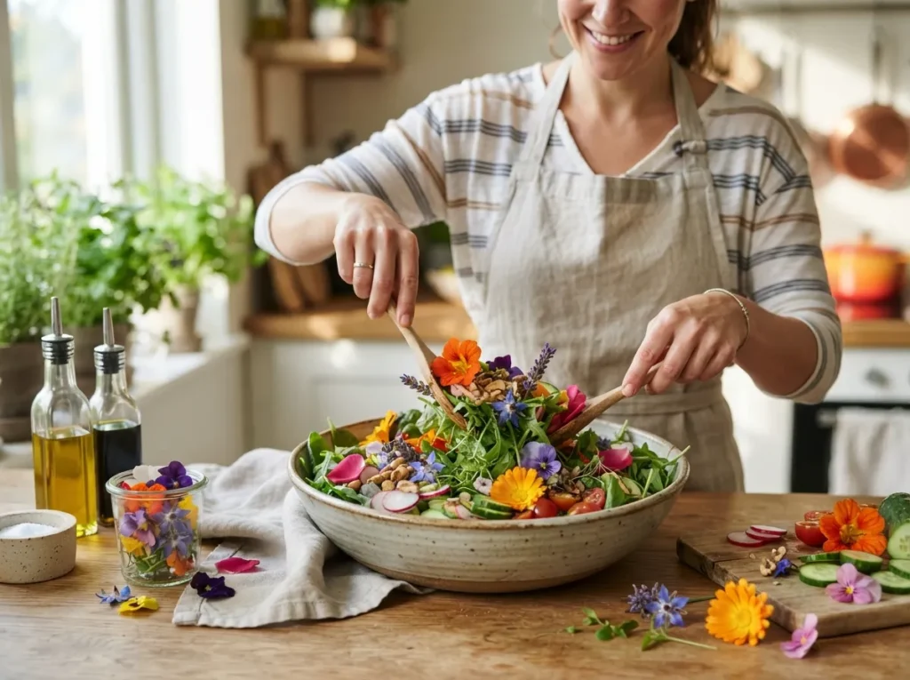 Mixing Edibles with Flowers