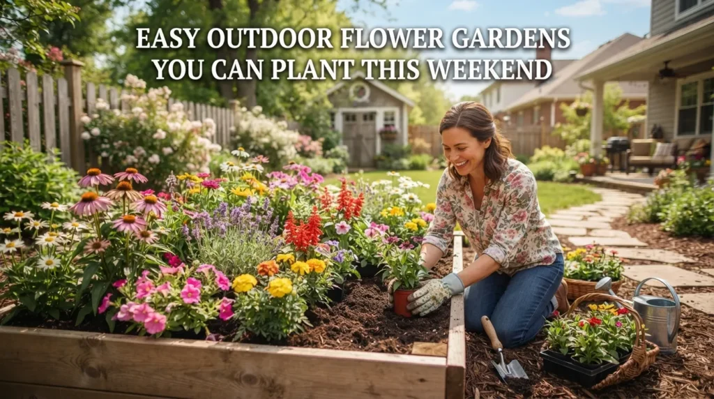 6 Easy Outdoor Flower Gardens plans You Can Plant This Weekend 6 Easy Outdoor Flower Gardens plans
