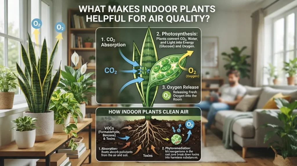 What Makes Indoor Plants Helpful for Air Quality?