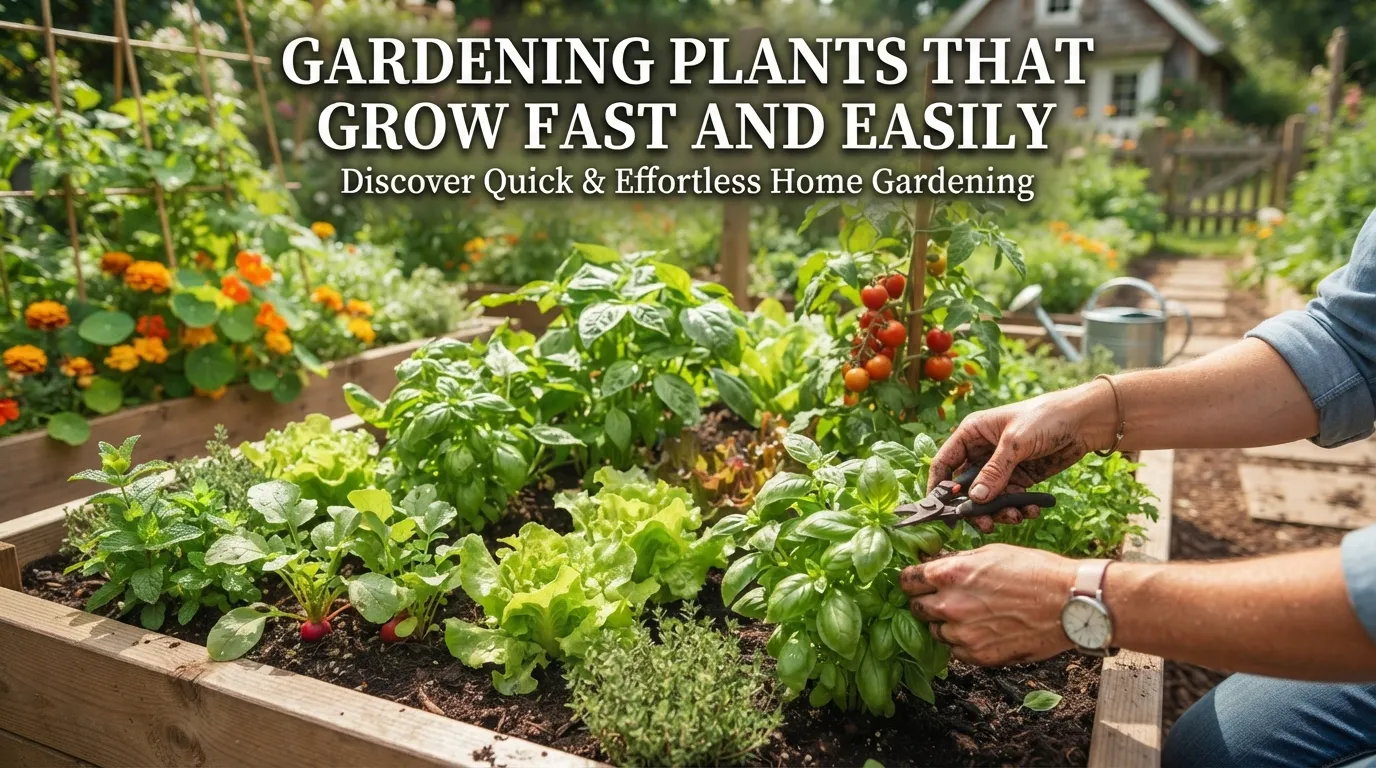 Gardening Plants That Grow Fast and Easily