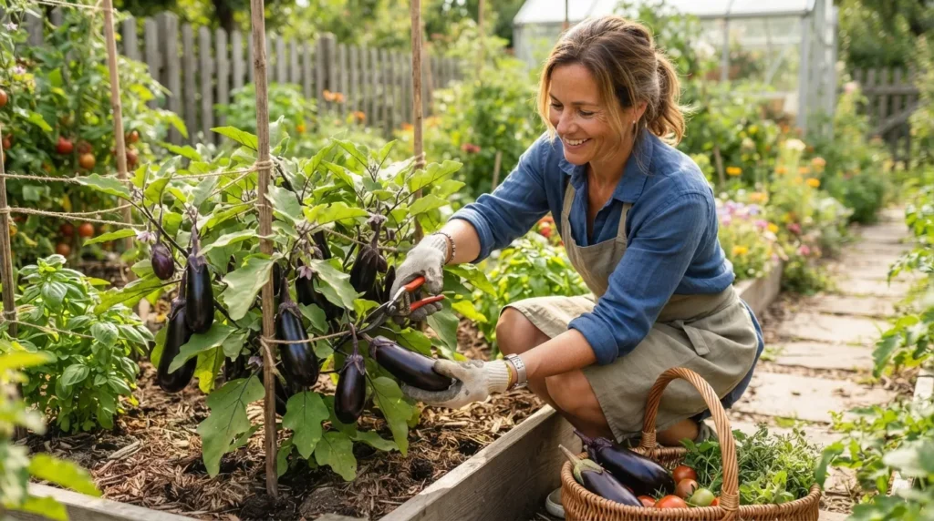Harvesting Your Eggplants