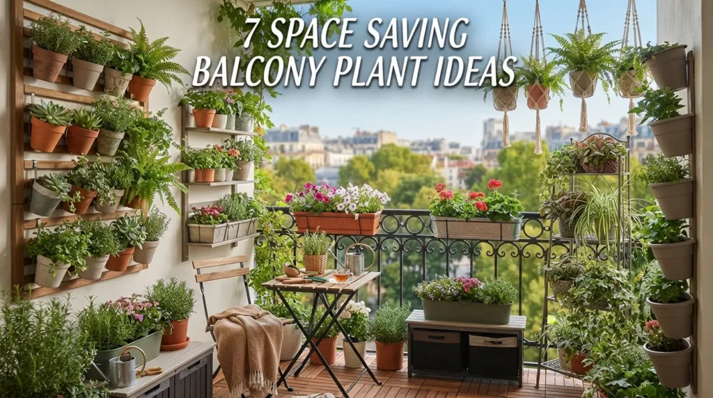 7 Space Saving Balcony Plant Ideas