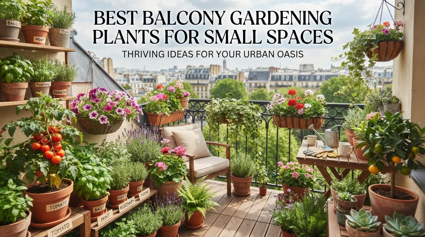 Best Balcony Gardening Plants for Small Spaces