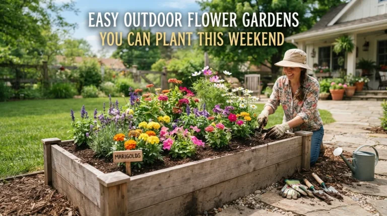 6 Easy Outdoor Flower Gardens plans