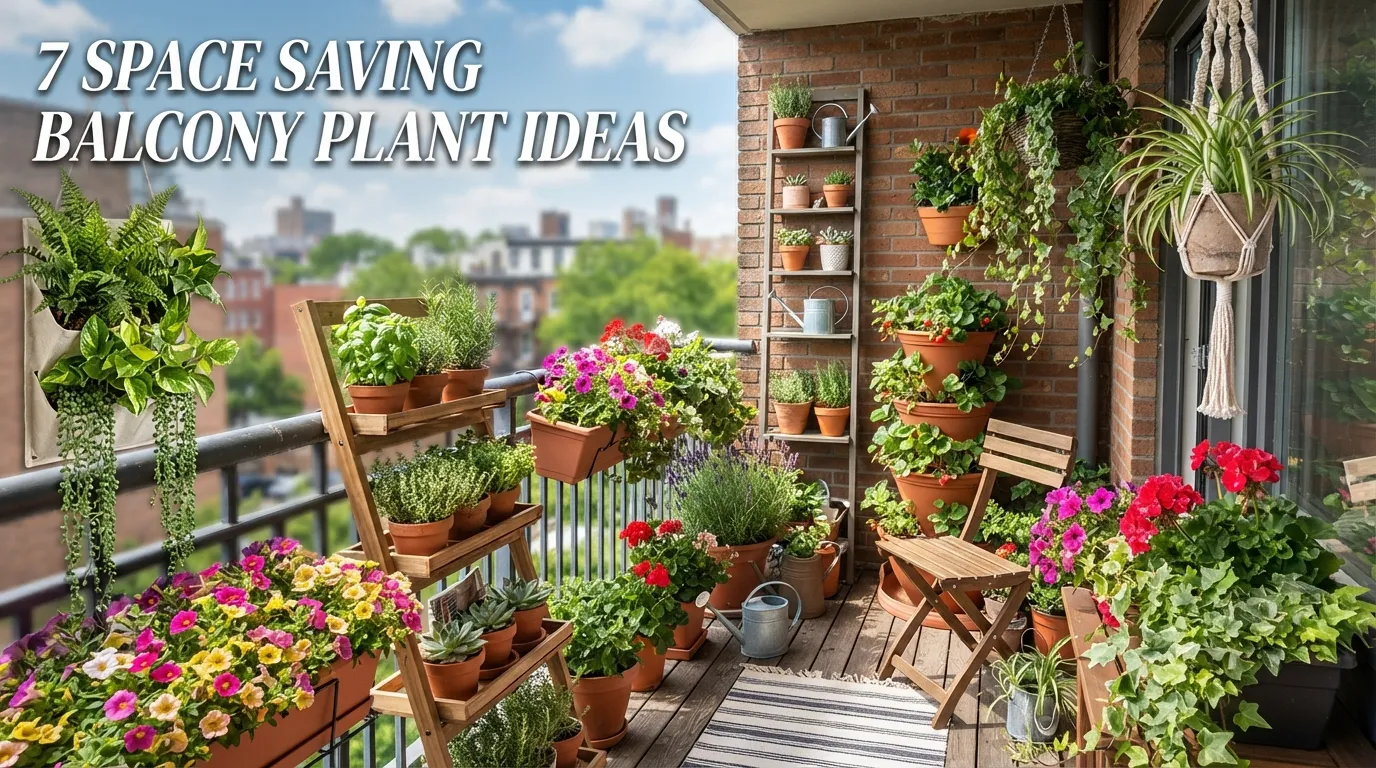 7 Space Saving Balcony Plant Ideas