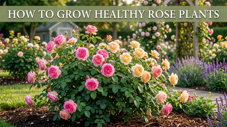 How to Grow Healthy Rose Plants