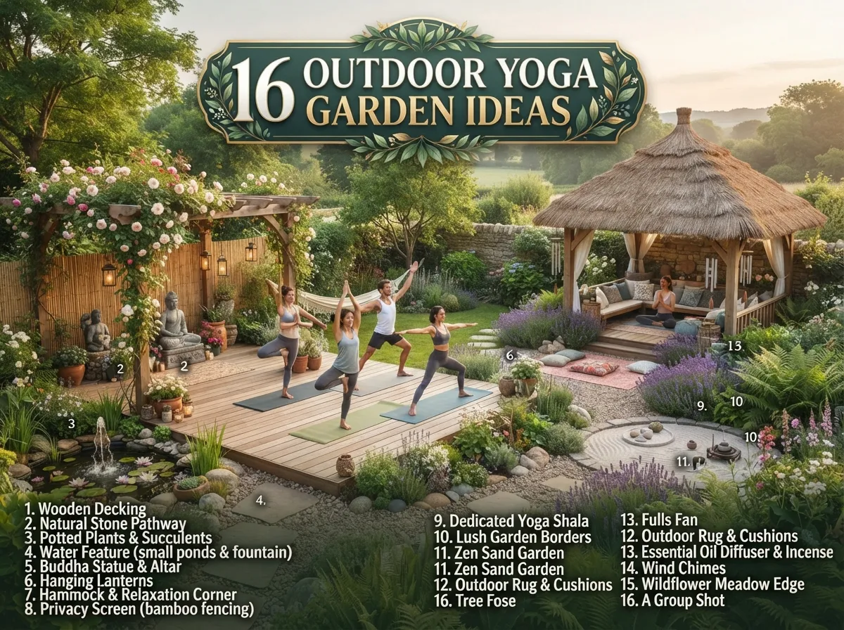 16 Outdoor Yoga Garden Ideas