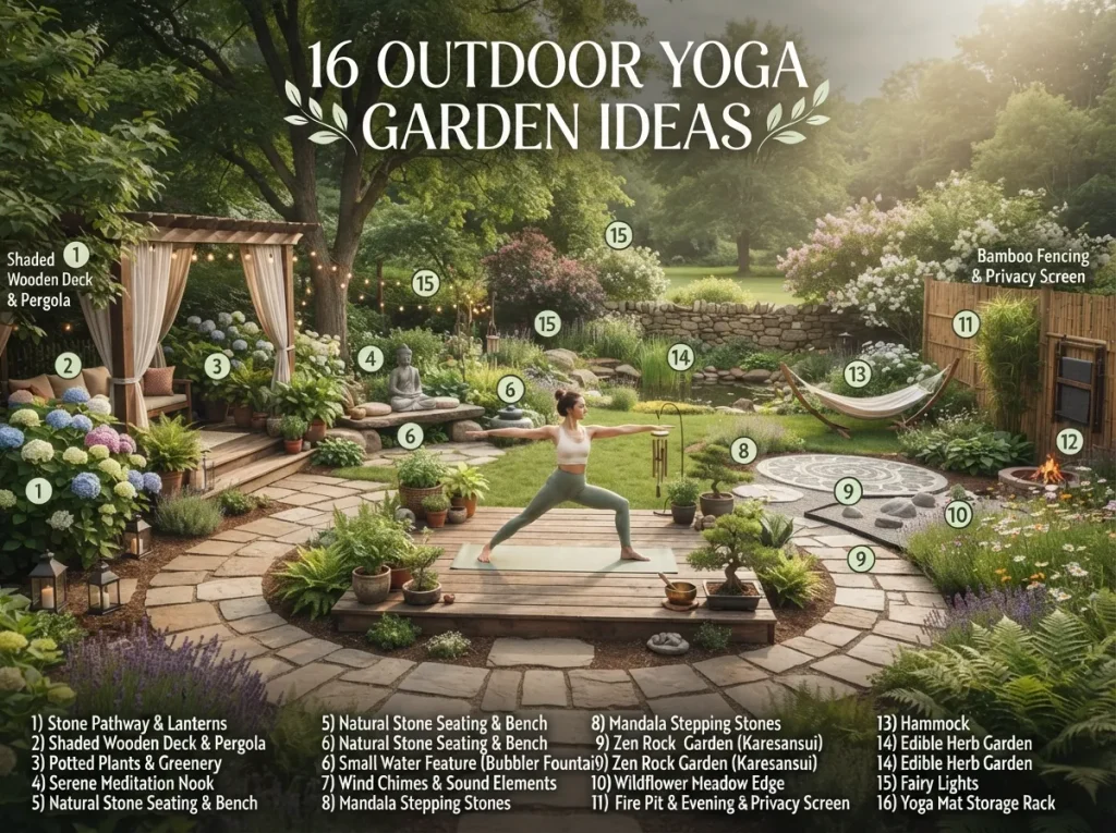 16 Outdoor Yoga Garden Ideas