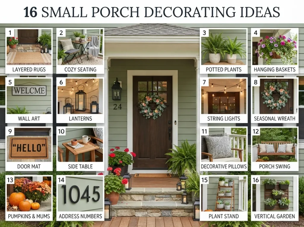 16 Small Porch Decorating Ideas to Maximize Every Inch of Space 16 Small Porch Decorating Ideas