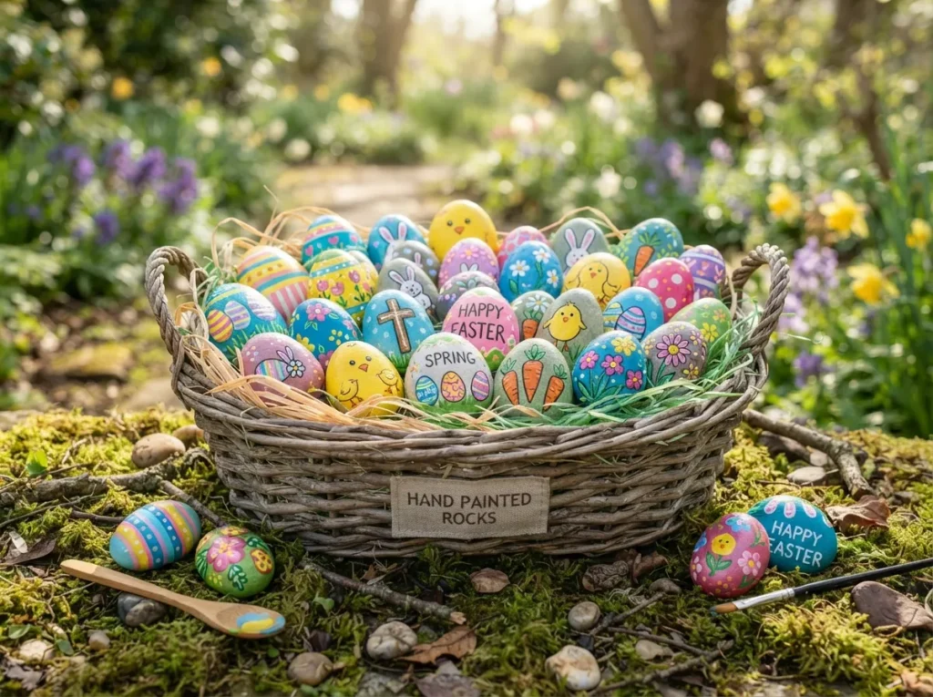 Painted Rock Easter Eggs