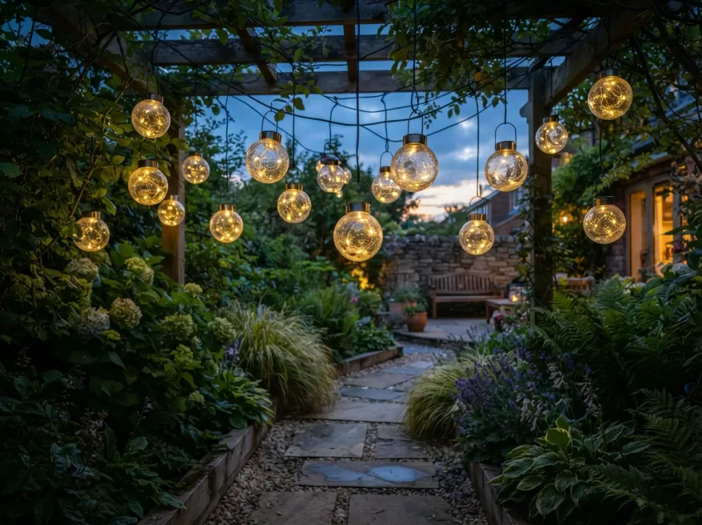 17 Elegant Eid Lantern Garden Lights for a Festive Garden Glow Solar-Powered Glass Orbs