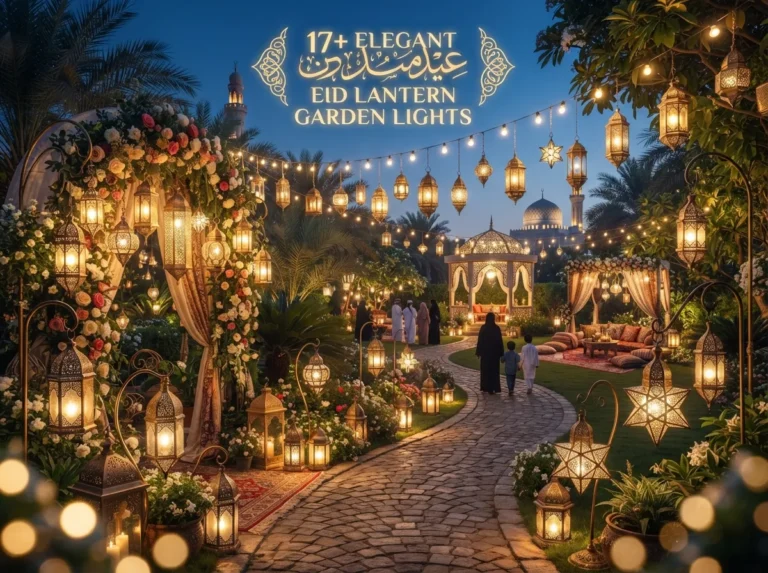 17+ Elegant Eid Lantern Garden Lights