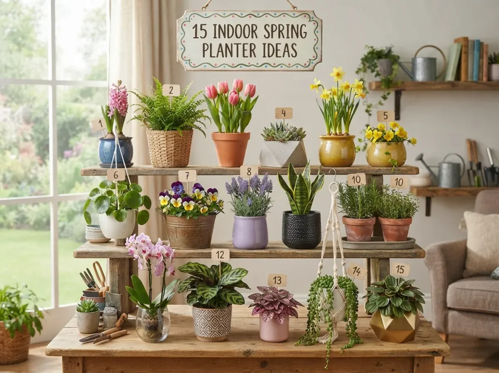 15 Indoor Spring Planter Ideas to Try Today That Make Your Home Fresh 15 Indoor Spring Planter Ideas