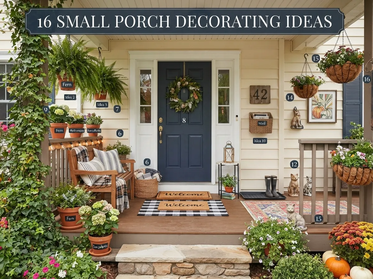 16 Small Porch Decorating Ideas