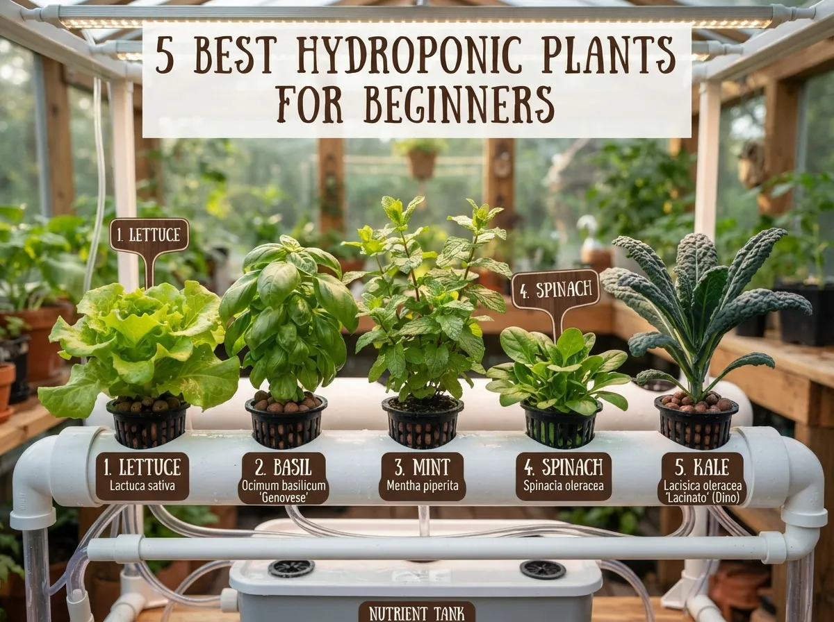 5 Best Hydroponic Plants for Beginners