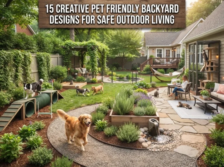 15 Creative Pet Friendly Backyard Designs