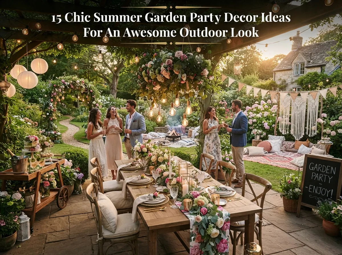 15 Chic Summer Garden Party Decor Ideas For An Awesome Outdoor Look