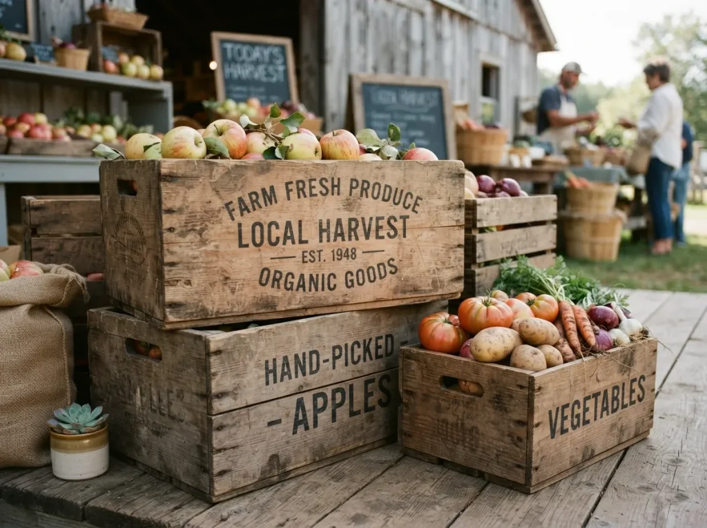 Rustic Wood Crates