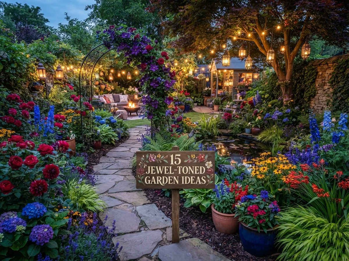15 Jewel-Toned Garden Ideas
