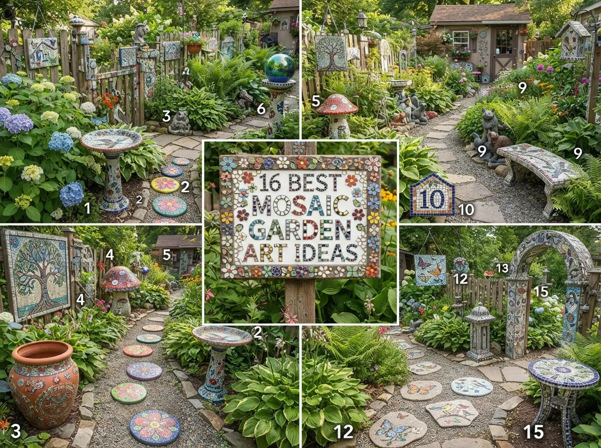 16 Best Mosaic Garden Art Ideas