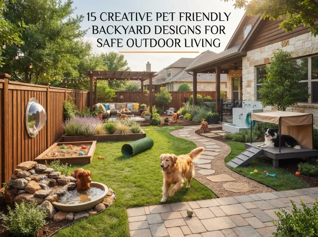 15 Creative Pet Friendly Backyard Designs