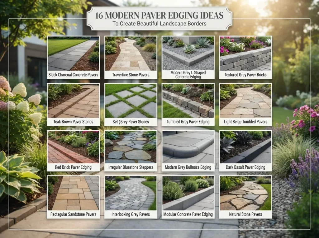 16 Modern Paver Edging Ideas