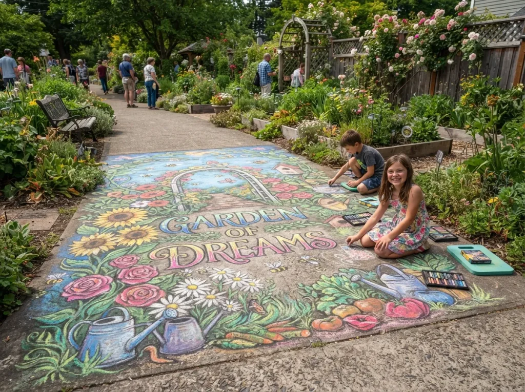 Garden Chalk Murals