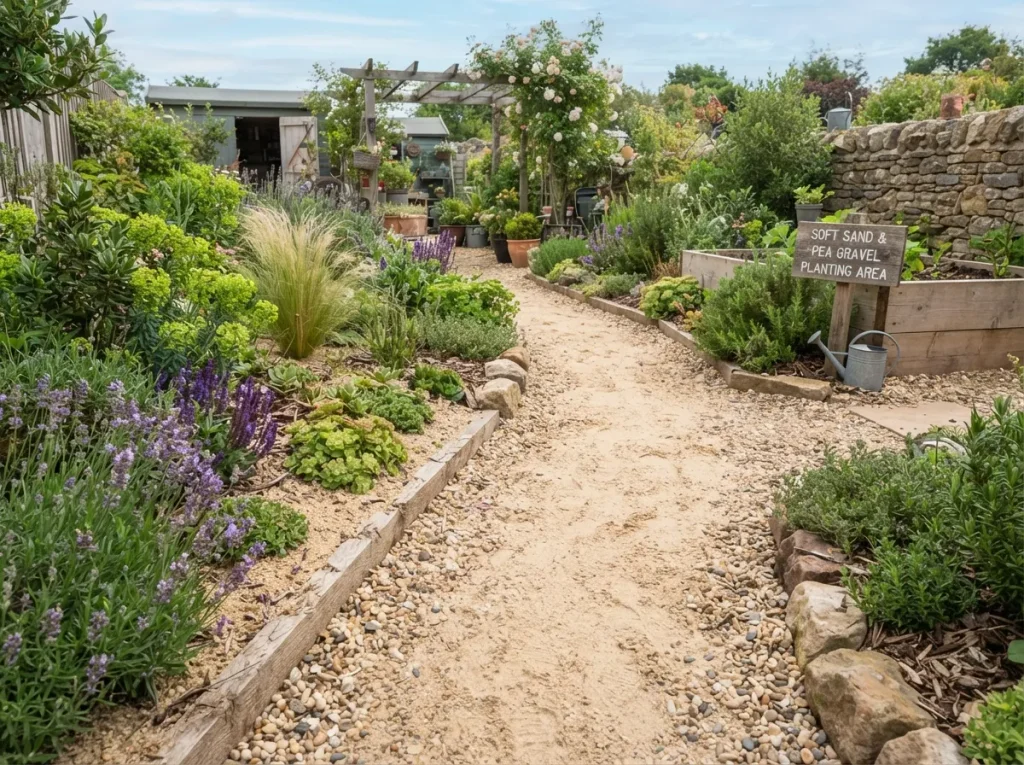 Soft Sand or Pea Gravel Areas