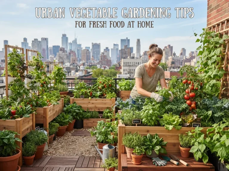 Urban Vegetable Gardening Tips