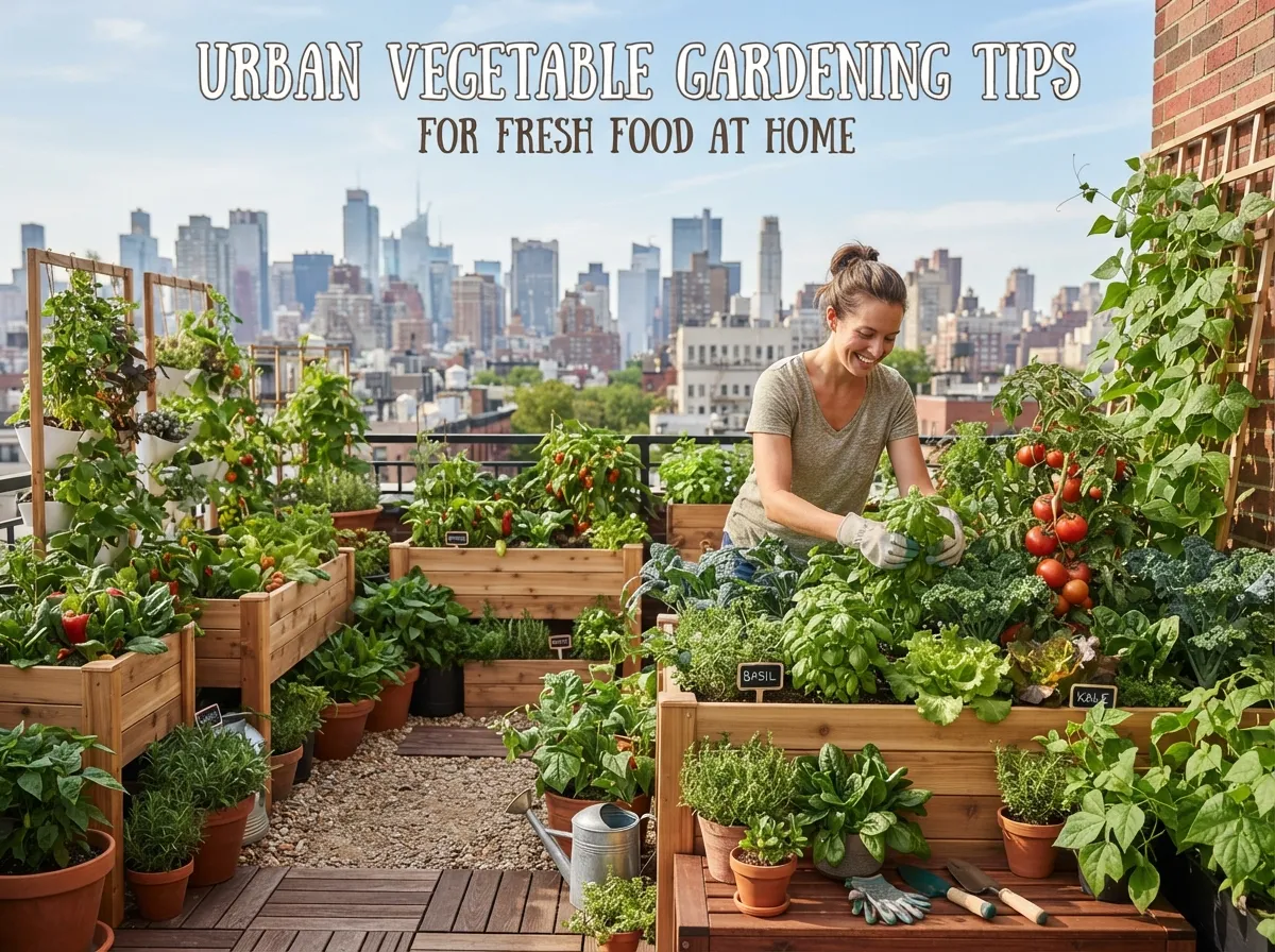 Urban Vegetable Gardening Tips