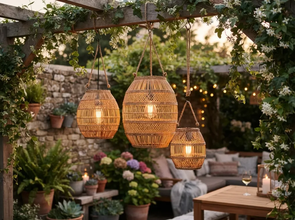 17 Elegant Eid Lantern Garden Lights for a Festive Garden Glow Woven Rattan Lanterns