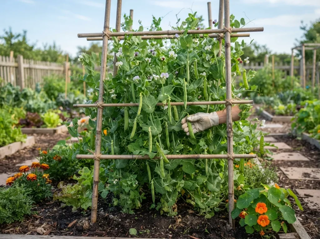 15 DIY Pea Trellis Ideas for a Bigger and Healthier Garden imgi 2 8dc9cf74 5641 412a be6f 5cdde62f34a4