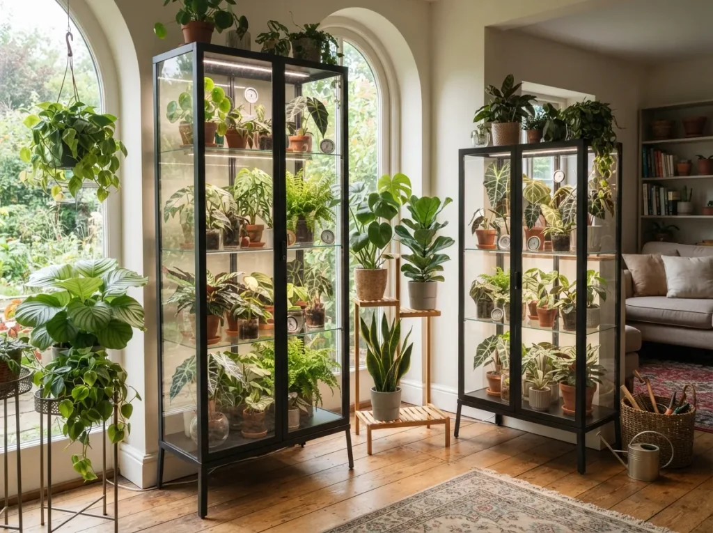 Glass Greenhouse Cabinets