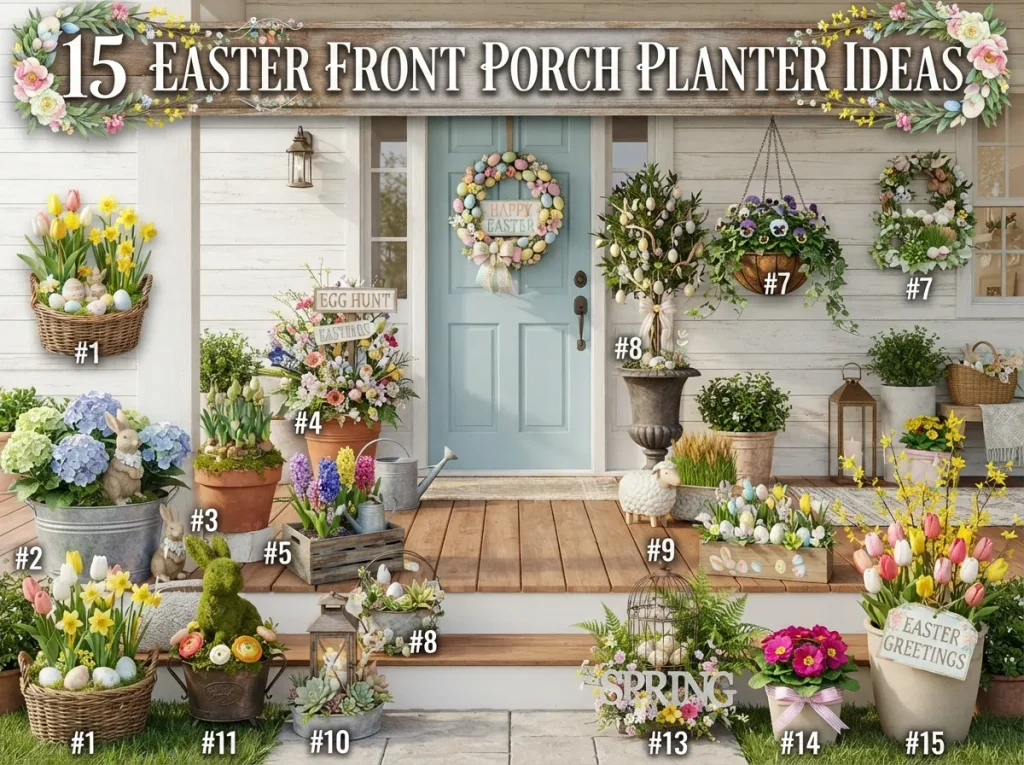 15 Easter Front Porch Planter Ideas