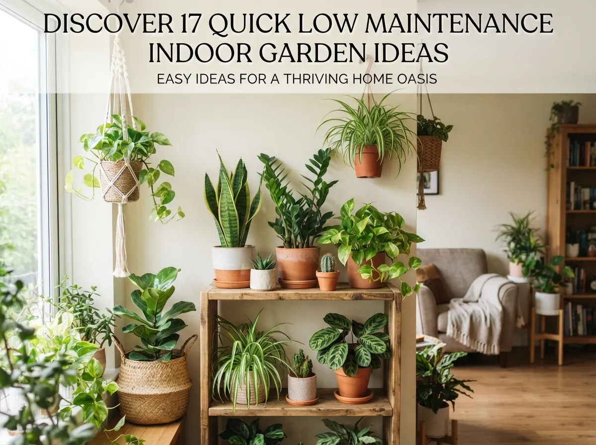 17 Quick Low Maintenance Indoor Garden Ideas