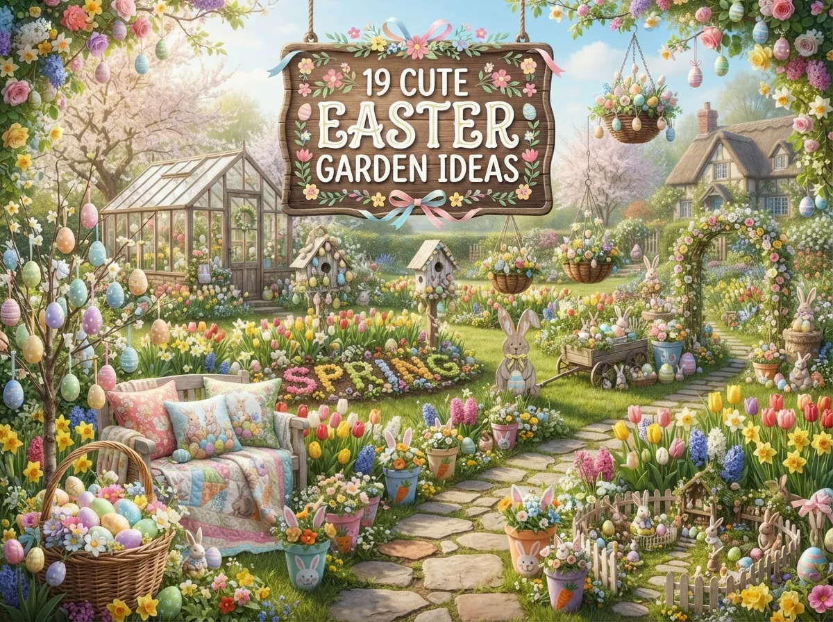 19 Cute Easter Garden Ideas