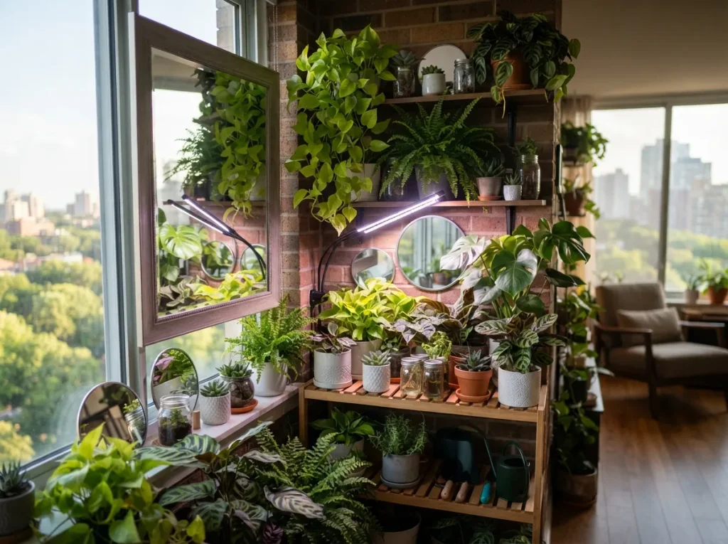 16 Small Porch Decorating Ideas to Maximize Every Inch of Space Use Mirrors and Light